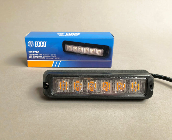 Flitslamp-directioneel (LED) Amber 6-led R65