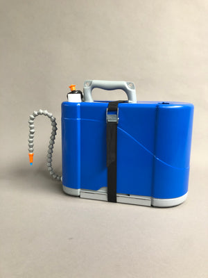 Set lave-main portatif 4en 1 + support (eau + savon + papier + désinfectant)